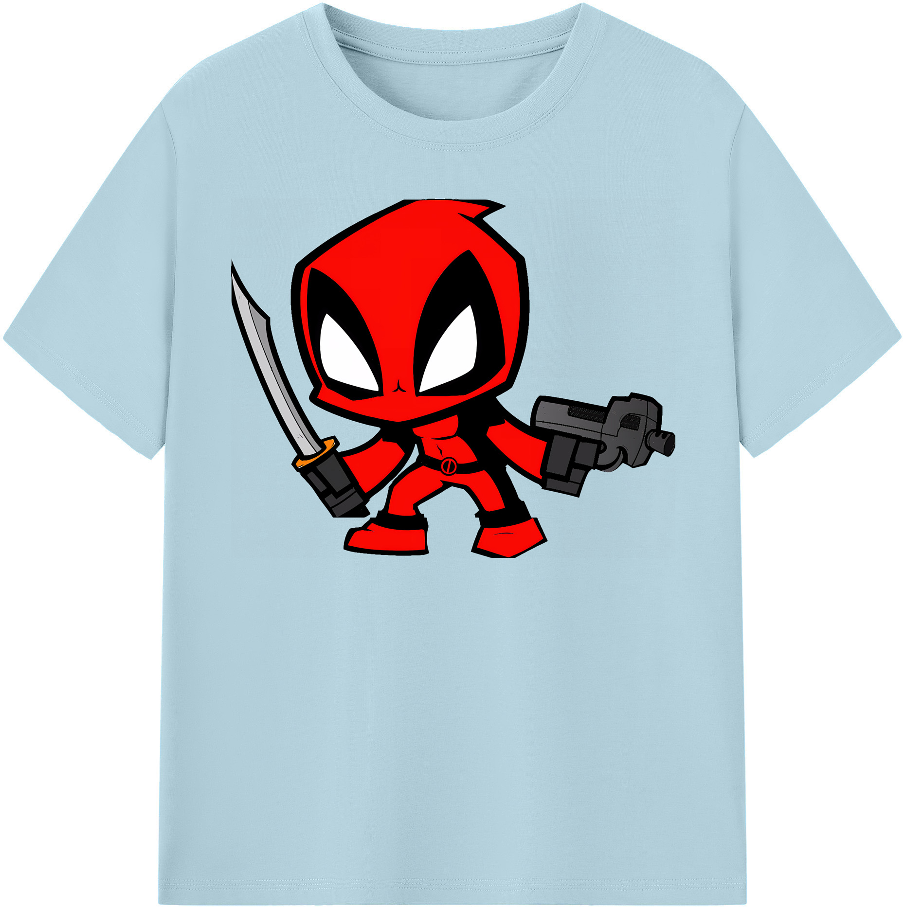 （画像用） Deadpool デッドプール 綿100％半袖Tシャツ（フロントプリント）